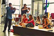 Norhessische Kindermusiktage mit dem Vogler Quartett 2005